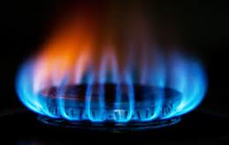 natural gas cooktop flame